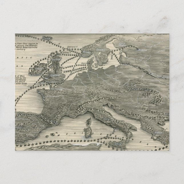 Nordische Invasionen Postkarte (Vorderseite)