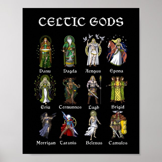 Nordische keltische Mythologie Poster (Vorne)