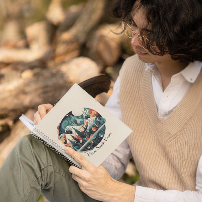 Nordische Kiefern und Spitzen, kundenspezifisch Notizblock (Von Creator hochgeladen)