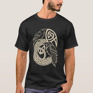 Nordische Knotenarbeit-Raben u2013 Huginn & Muninn T-Shirt