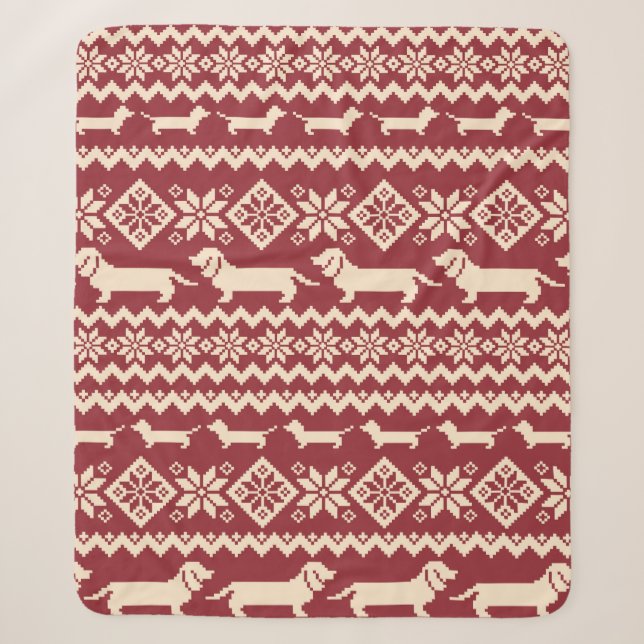Nordische Musterbeispiel Sherpadecke (Vorderseite)