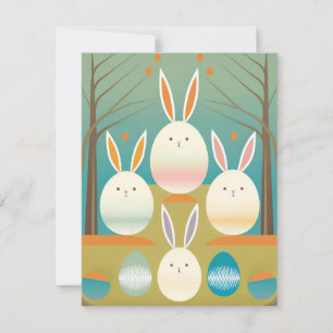 Nordische Notfallkarte für Ostern RSVP Karte