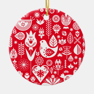 Nordische skandinavische Weihnachtsdekorationen Keramik Ornament