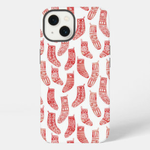 Nordische Strumpf Red White iPhone Hülle