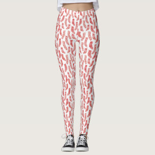 Nordische Strumpf skandinavisches Weihnachtsrot Leggings