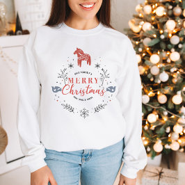 Nordische Weihnachten frohe Weihnachten Sweatshirt