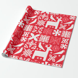 Nordische Weihnachten Geschenkpapier