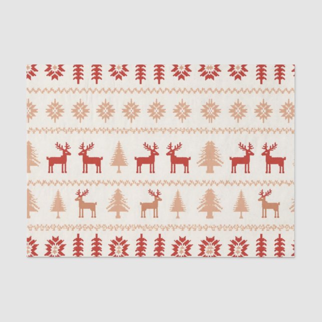Nordische Weihnachten Seidenpapier (Vorderseite)