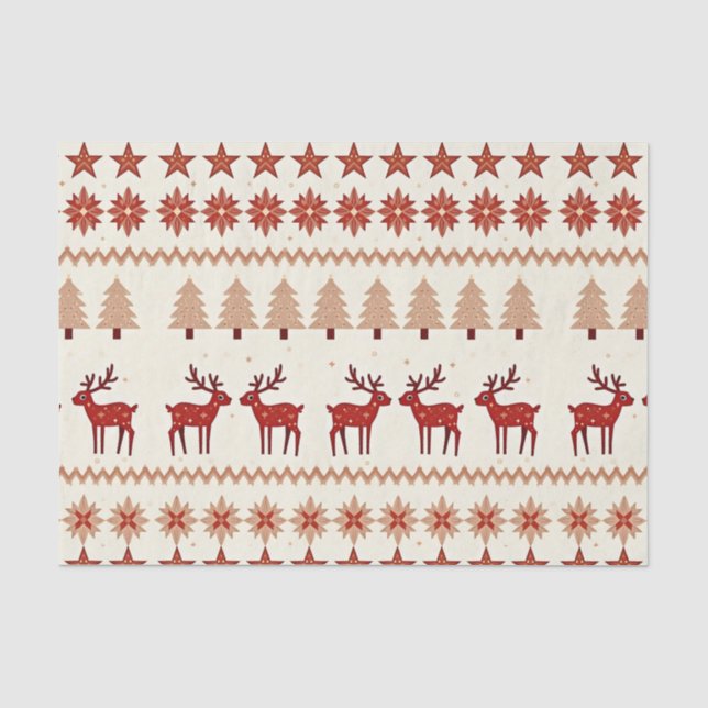 Nordische Weihnachten Seidenpapier (Vorderseite)