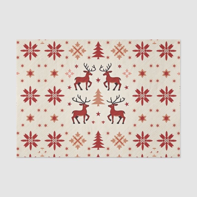 Nordische Weihnachten Seidenpapier (Vorderseite)
