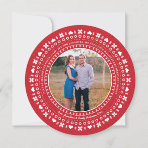 Nordische Weihnachtskarte Feiertagskarte