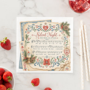 Nordische Weihnachtsmusik Serviette