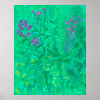 Nordische Wildblumen Sommer-Blume Blumenbemalung
