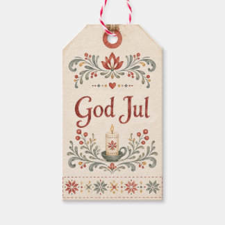 Nordischer God Jul | Norwegisches Weihnachten Geschenkanhänger