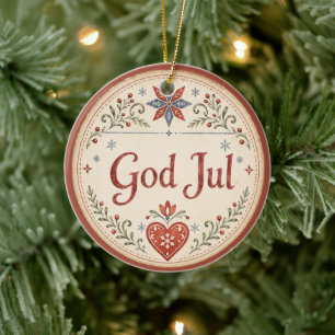 Nordischer Gott Jul Norwegisches Weihnachten Keramik Ornament