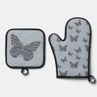 Nordischer Monarch Ofenhandschuh & Topflappen-Set