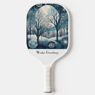 Nordischer Moonlit-Wald, kundenspezifisch Pickleball Schläger