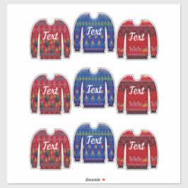 Nordischer Pullover niedlicher Winter hässlich Pul Aufkleber