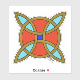 Nordischer Schutz vor Hexerei oder Hexenknochen Aufkleber