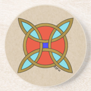 Nordischer Schutz vor Hexerei oder Hexenknoten Getränkeuntersetzer