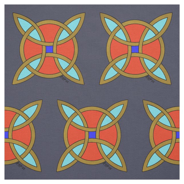 Nordischer Schutz vor Hexerei oder Hexenknoten Stoff (Muster)