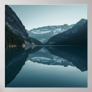 Nordischer See Reflexion Poster