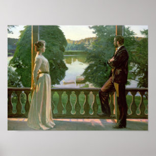 Nordischer Sommer-Abend, 1899-1900 Poster