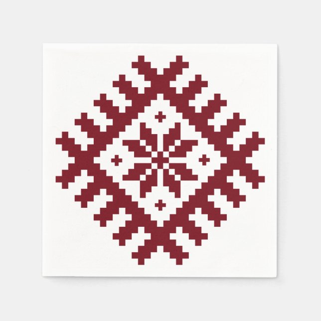 Nordischer Stern Serviette (Vorderseite)