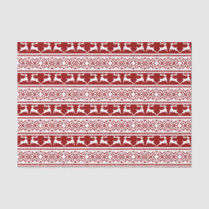 Nordischer Weihnachtsskandinavischer Rentier Seidenpapier