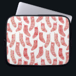 Nordischer WeihnachtsStrumpf Laptopschutzhülle<br><div class="desc">Winterwärme norwegische Weihnachtsfeiertage in Rot und Weiß für ein gemütliches skandinavisches Brautvibe. Originelle Kunst von Nic Squirrell.</div>