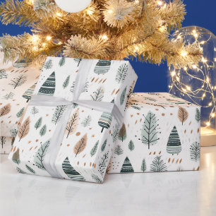 Nordischer Winter Hygge Weihnachten Geschenkpapier