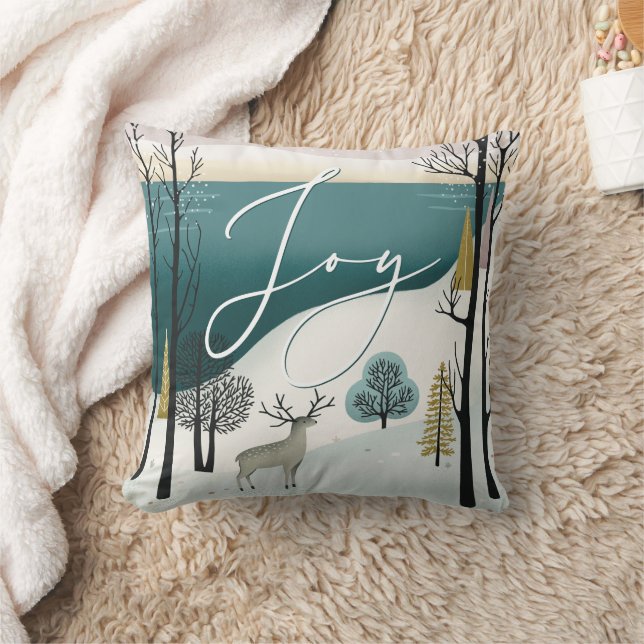 Nordischer Winterwald | Joy Woodland Christmas Kissen (Decke)