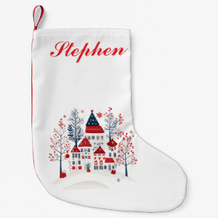 Nordisches Dorf mit persönlicher Note  Kleiner Weihnachtsstrumpf