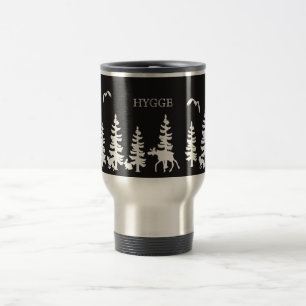 Nordisches Hygge mit waldreichen Silhouetten Schwa Reisebecher