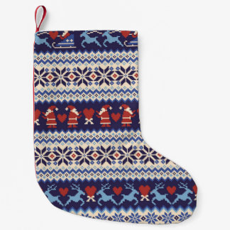 Nordisches Muster: Charming Illustration Kleiner Weihnachtsstrumpf
