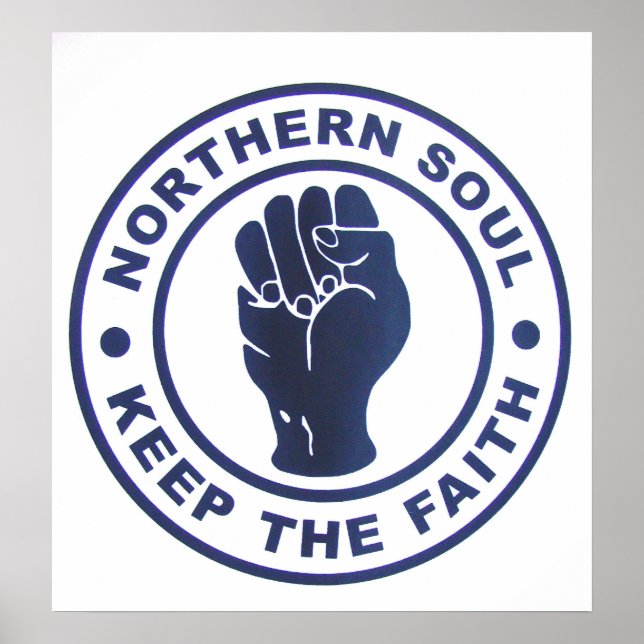 Nordisches Soul Behalte die Glaubenslogans und das Poster (Vorne)