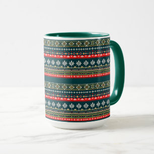 Nordisches Weihnachtsmuster Tasse