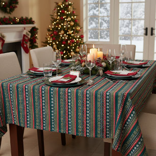 Nordisches Weihnachtsmuster Tischdecke