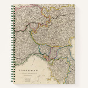 Norditalien mit Sardinien Notizbuch
