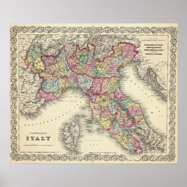 Norditalien Poster (Vorne)