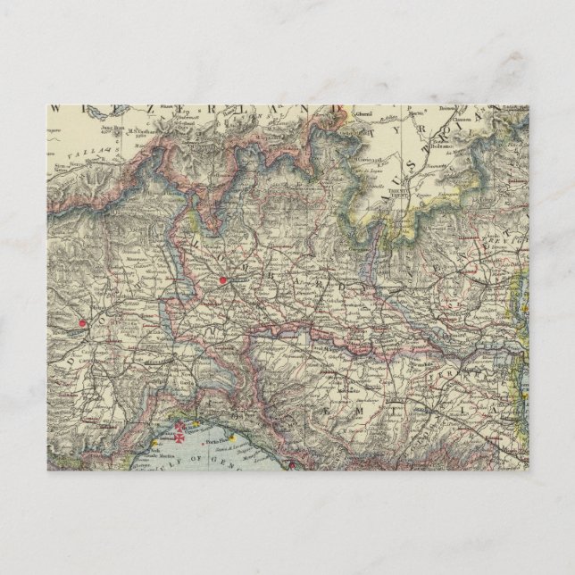 Norditalien Postkarte (Vorderseite)