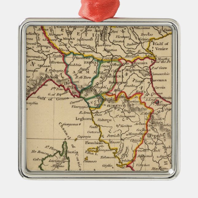 Norditalien Silbernes Ornament (Vorne)