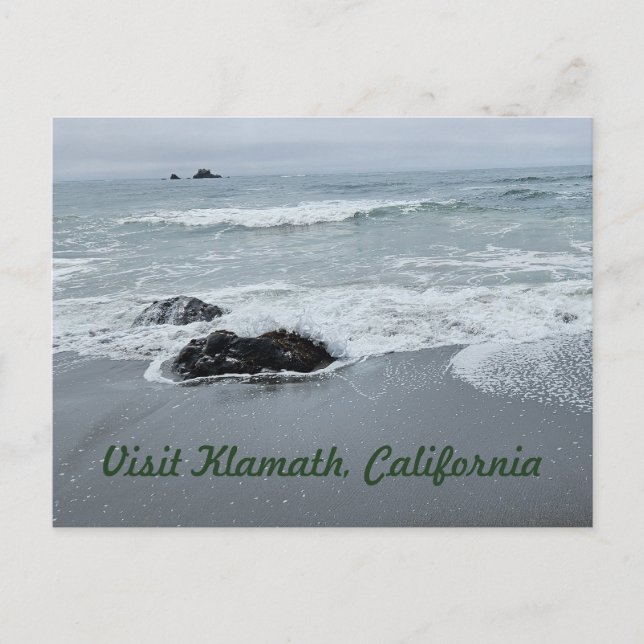 Nordkalifornien Küste Rocky Pacific Beach Postkarte (Vorderseite)