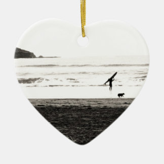 Nordkalifornien-Strand-Szene Keramikornament