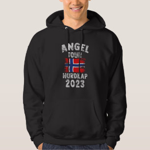 Nordkap 2023 Engel-Tour nach Norwegen mit Flagge Hoodie