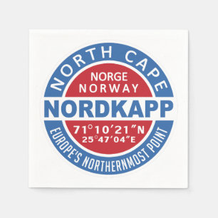 NORDKAPP Norvège serviettes en papier