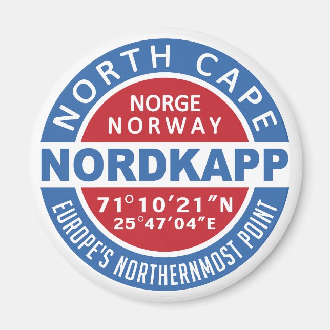NORDKAPP Norwegen-Magnet Magnet (Vorne)