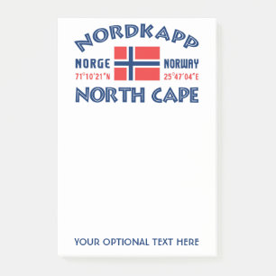 NORDKAPP Norwegen Post-Itanmerkungen Post-it Klebezettel