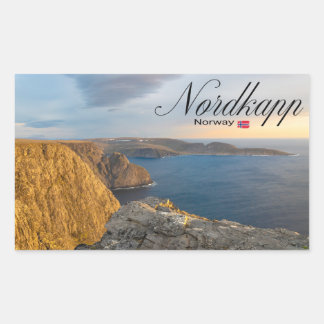 Nordkapp Rechteckiger Aufkleber