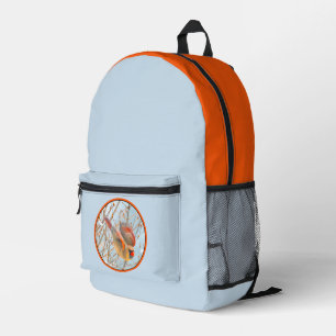 Nordkardinal im Flug - Originalfotografie Bedruckter Rucksack